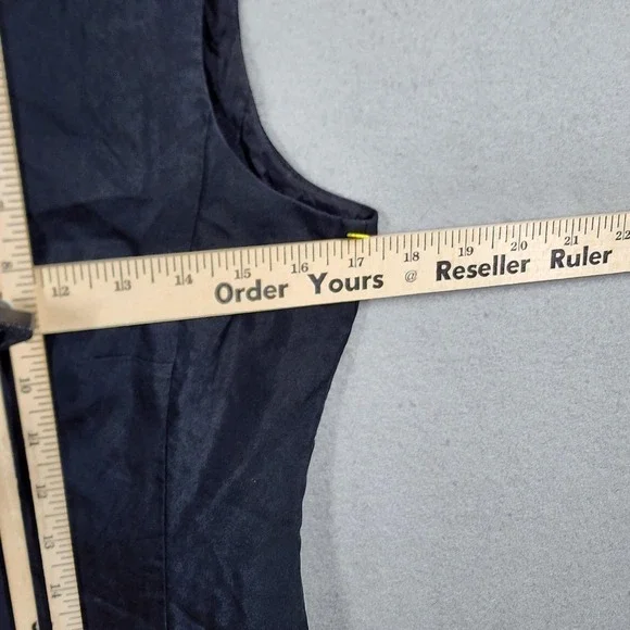 Talbots 100% Silk Dress Womens 6 Petite Black Sleeveless Sheath Cocktail Party - Picture 7 of 8